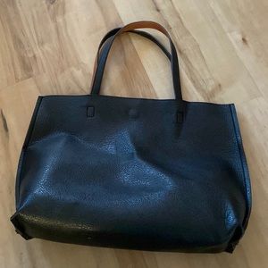 Faux Leather Reversible Bag